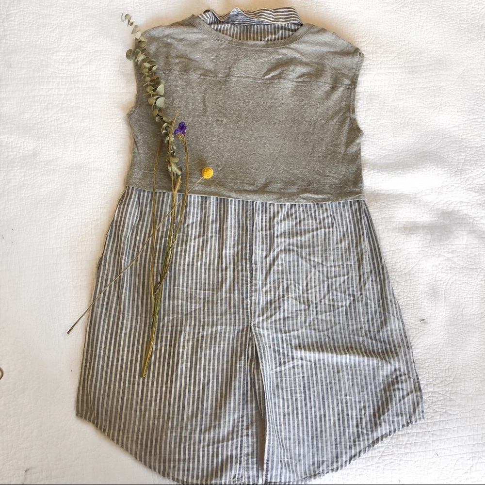 Anthropology (postage stamp)  Sz M striped top!